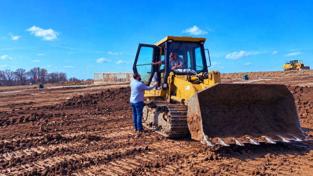 Damon in a work site
